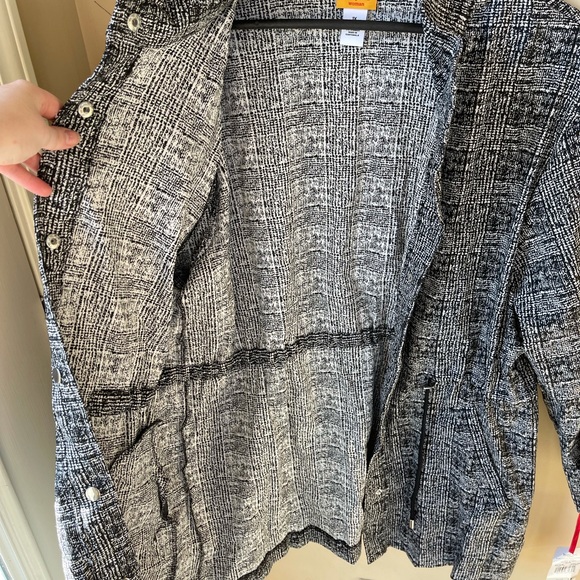 RUBY RD | Night & Day Black Multi Button Windbreaker Coat 2018 - Picture 9 of 9